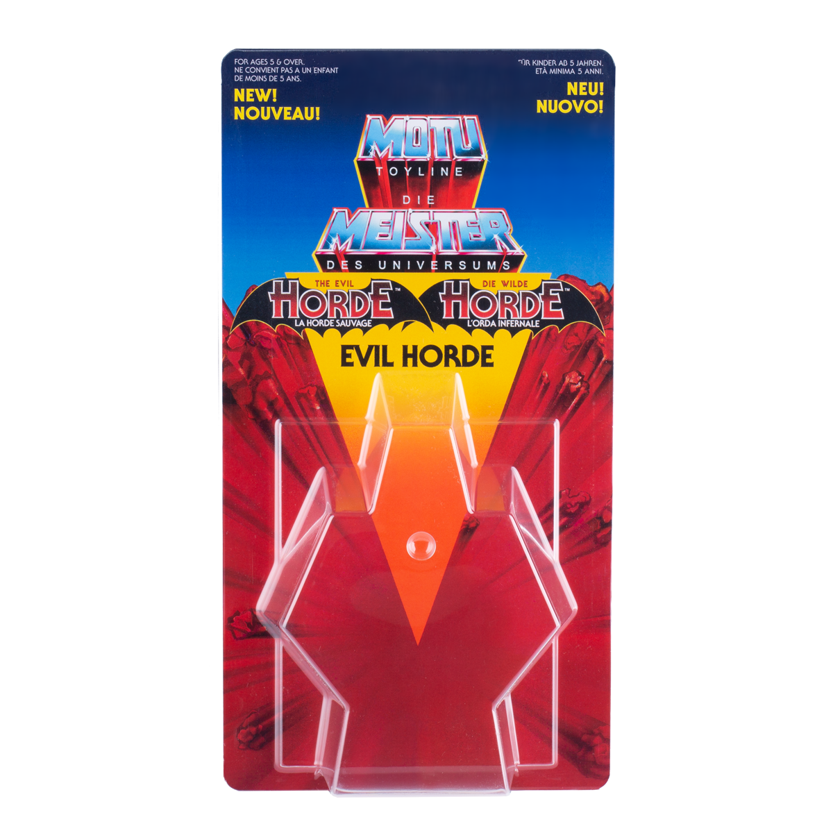 Masters of the Universe Schiebeblister Modell A + Evil Horde Karte