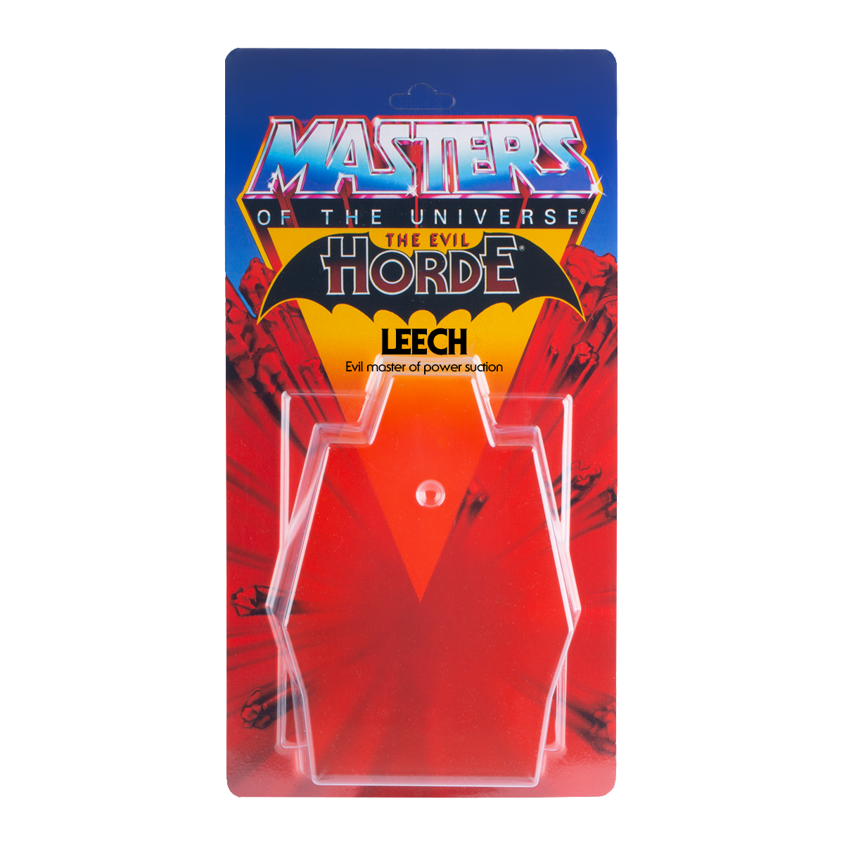 Masters of the Universe Schiebeblister Modell B + US Horde Karte + Name