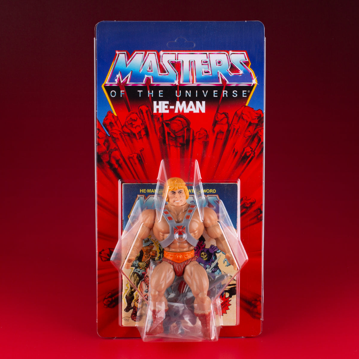 Masters of the Universe Schiebeblister Modell A + US Karte + Name