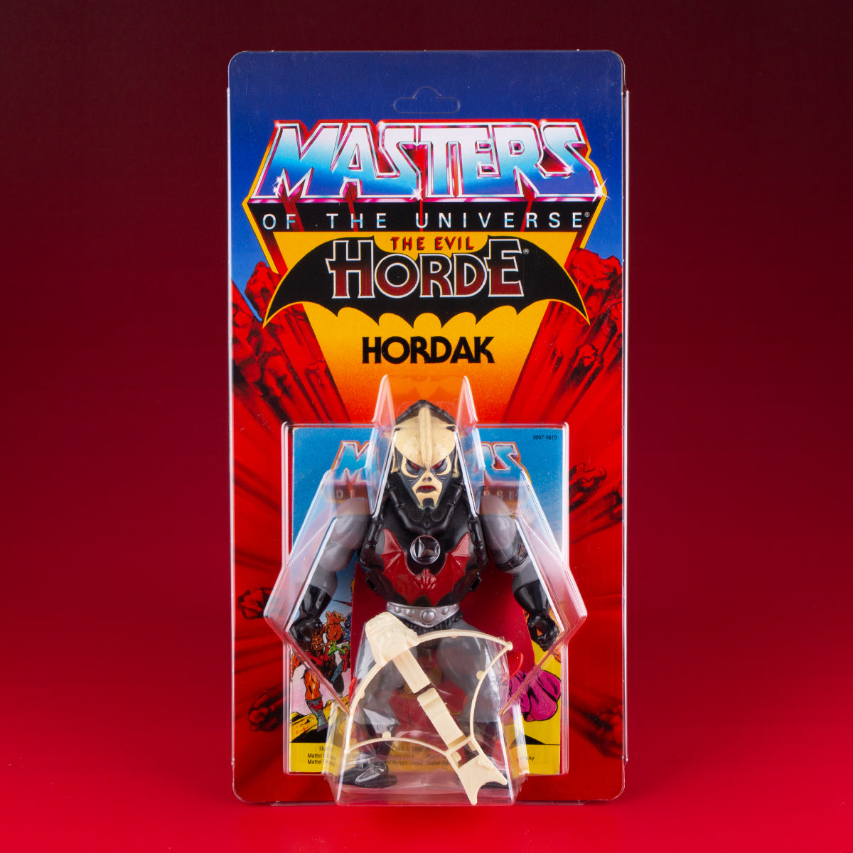 Masters of the Universe Schiebeblister Modell A + US Horde Karte + Name