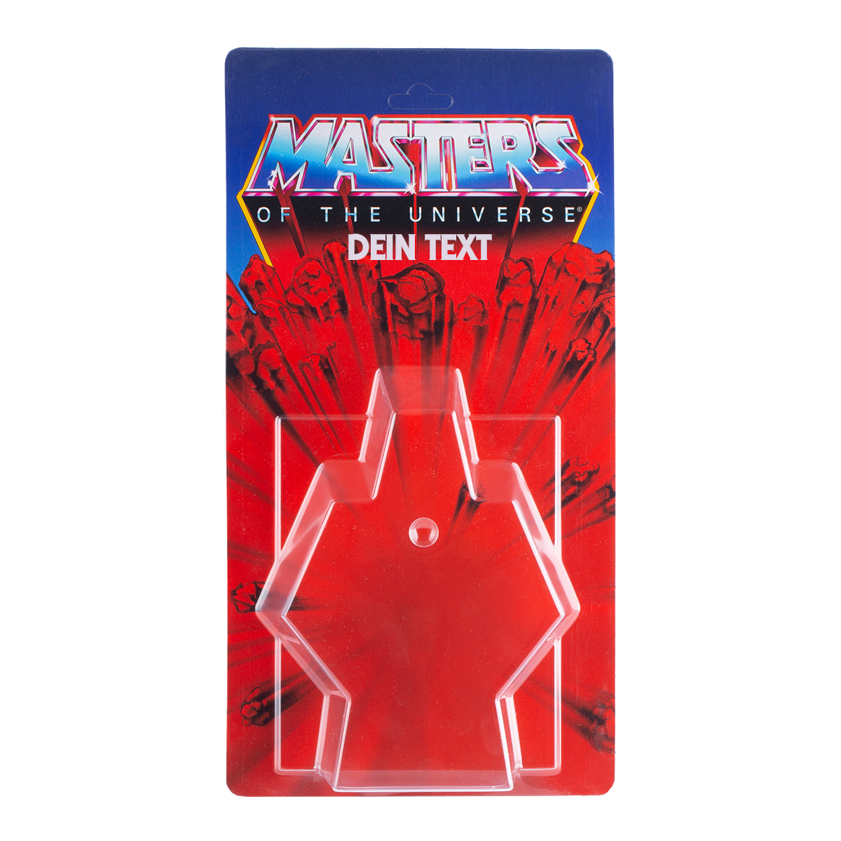 Masters of the Universe Schiebeblister Modell A + US Karte + Name