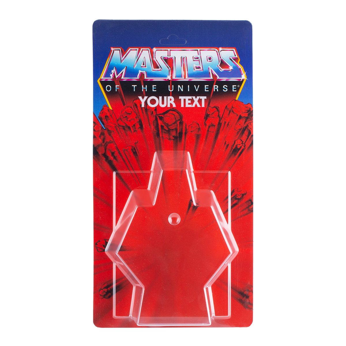 Masters of the Universe Schiebeblister Modell A + US Karte + Name