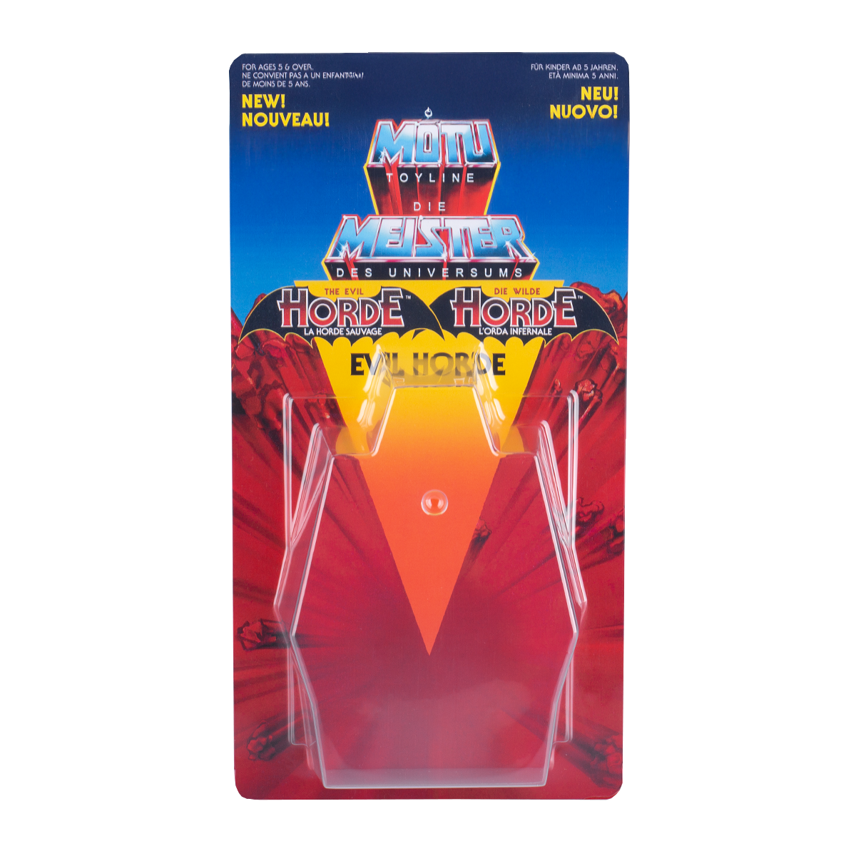 Masters of the Universe Schiebeblister Modell B + Evil Horde Karte