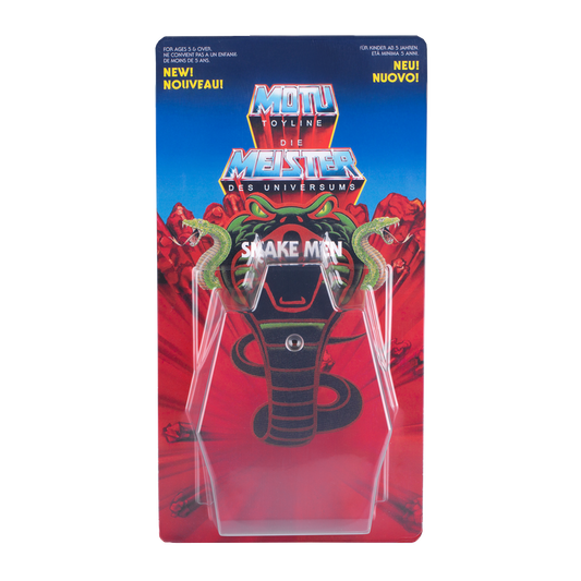 Masters of the Universe Schiebeblister Modell B + Snake Men Karte