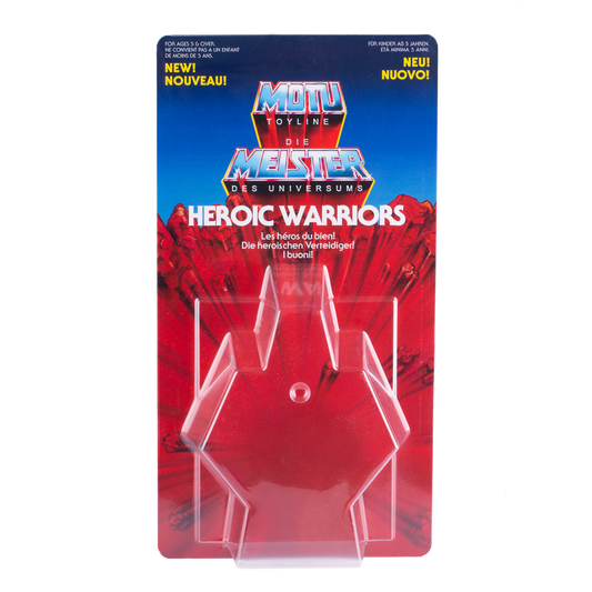 Masters of the Universe Schiebeblister Modell A + Heroic Warriors Karte