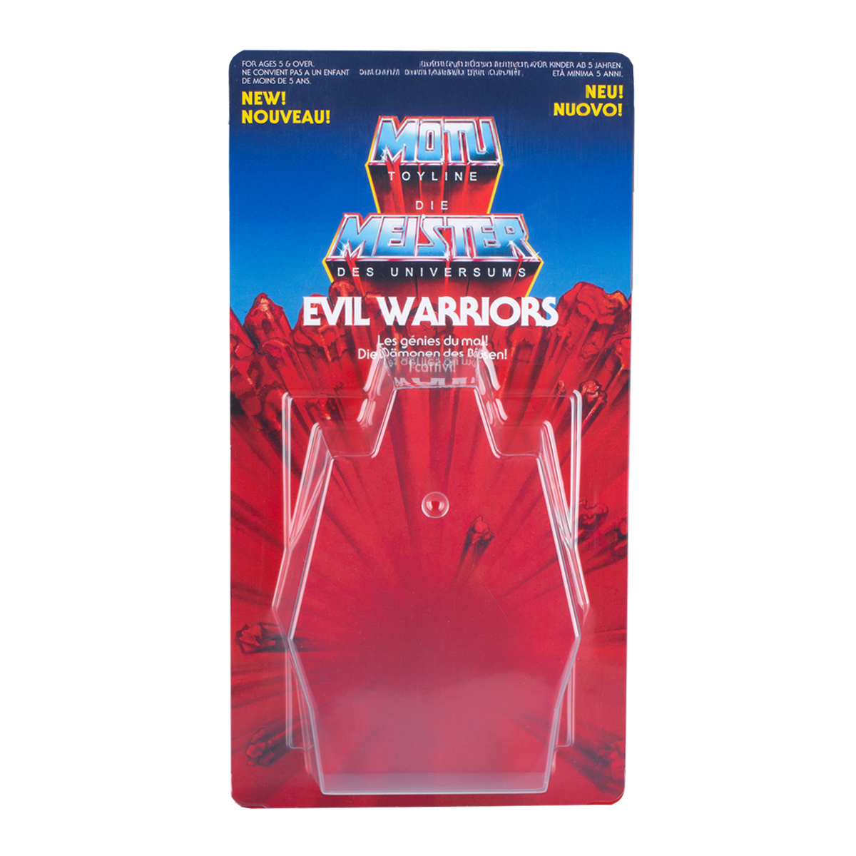 Masters of the Universe Schiebeblister Modell B + Evil Warriors Karte