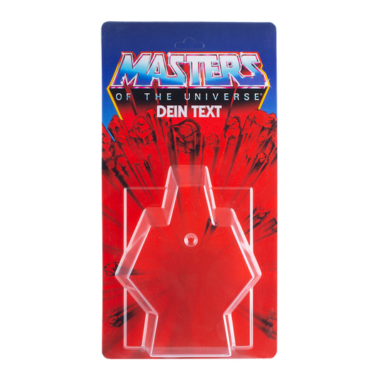 Masters of the Universe Schiebeblister Modell A + US Karte + Name