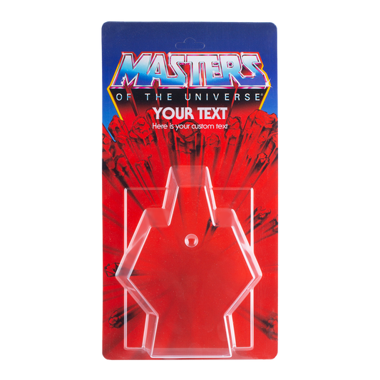 Masters of the Universe Schiebeblister Modell A + US Karte + Name